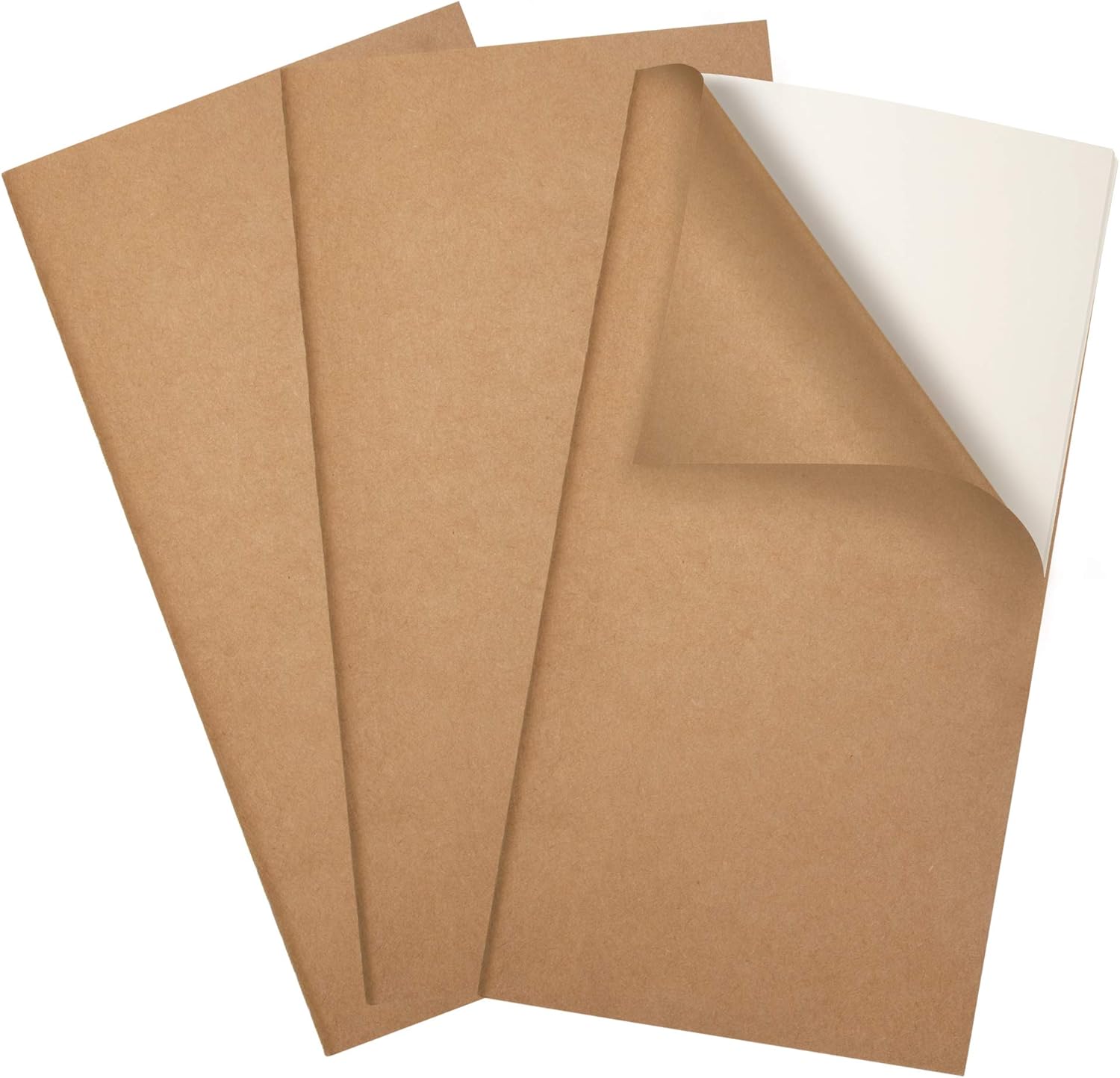 Ancicraft Travelers – Juego de 3 accesorios de repuesto para cuadernos de papel en blanco A5 estándar para diarios de viaje de cuero, regalo