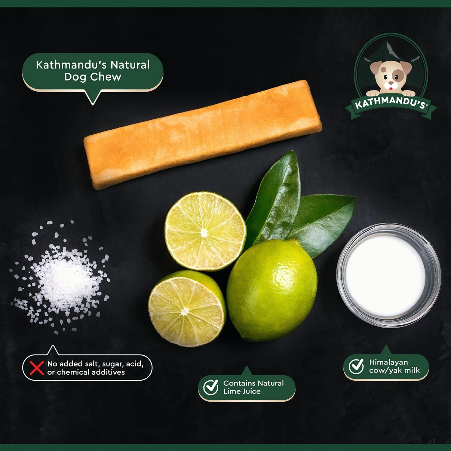 Auténtico queso del Himalaya, 7-8 onzas por masticable (MEGA)  paquete de 5 masticables