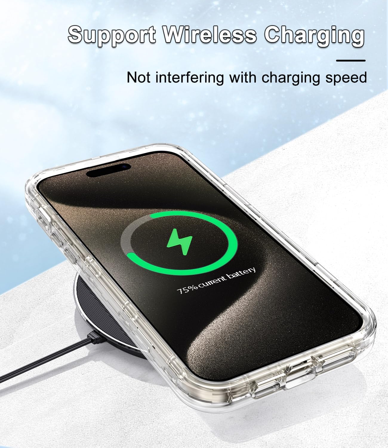 Btscase Funda para iPhone 15 Pro de 6.1 pulgadas (2023), patrón de mármol 3 en 1, resistente a prueba de golpes, cuerpo completo, policarbonato
