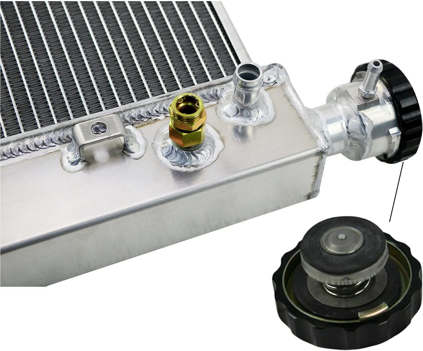AluRadiador Radiador de aluminio para ChevyGMC C1500 C2500 C3500 K1500 K1500 K2500 K3500 P30 P3500 5.0L 5.7L V8 4.3L V6 Gas Cheyenne Silverado