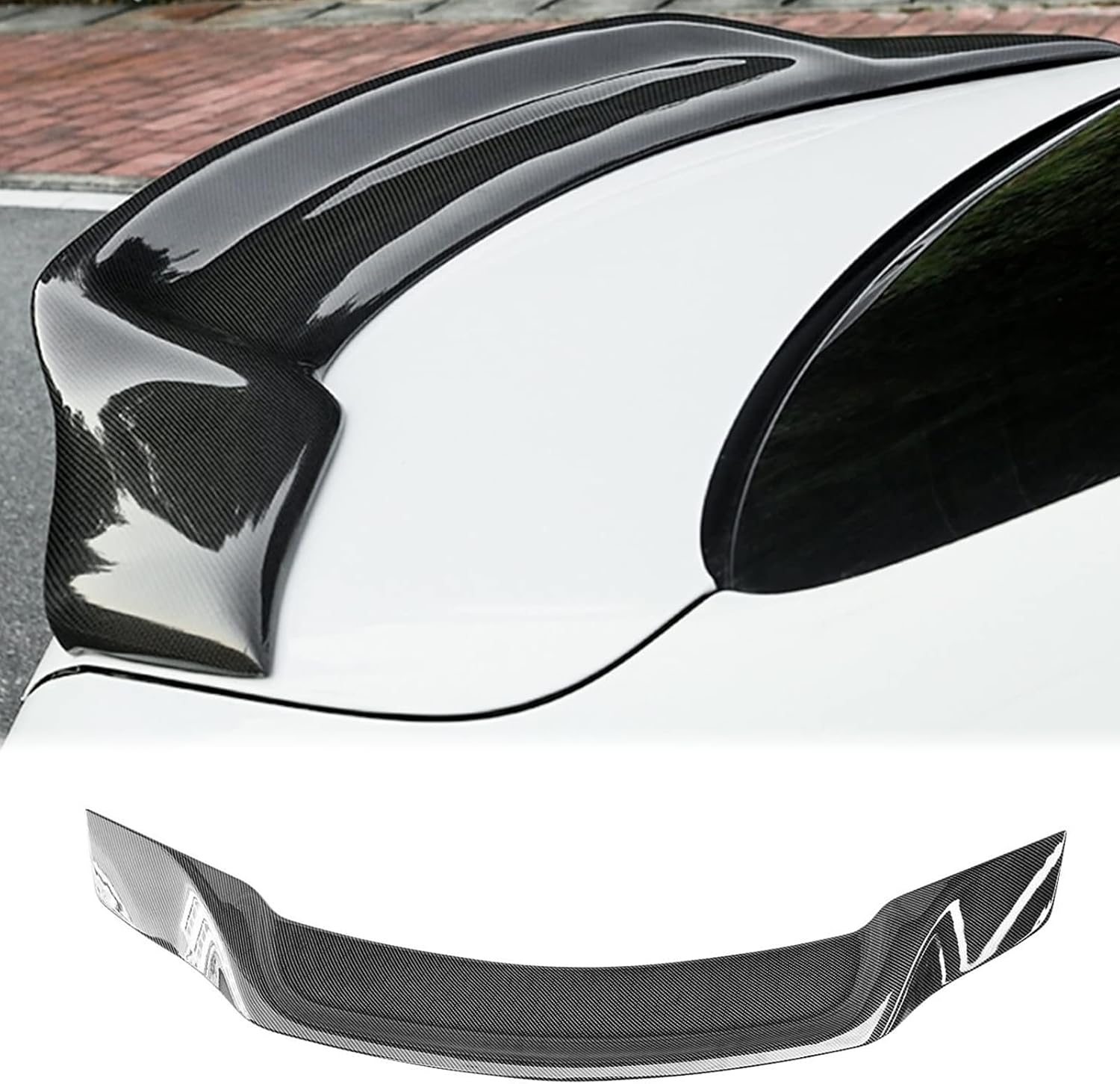 Alerón trasero apto para Mercedes Benz W204 C250 C300 C63 2008-2014 ABS pintado de ABS alerón trasero alerón de alerón de alerón de alerón de ala