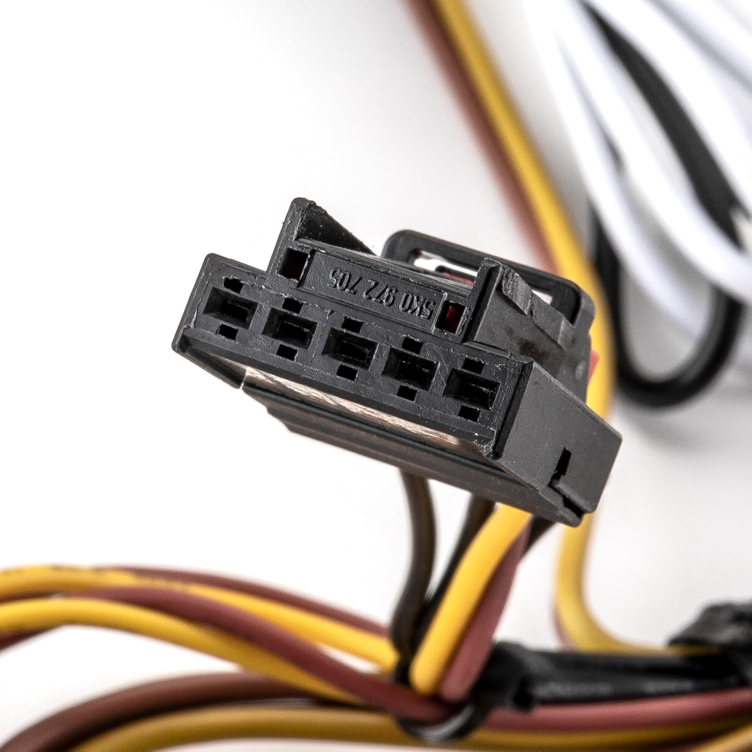 WeiSen Arnés de cableado de remolque personalizado de 4 pines compatible con Volkswagen Tiguan 2018-2023, cableado de enganche de remolque para