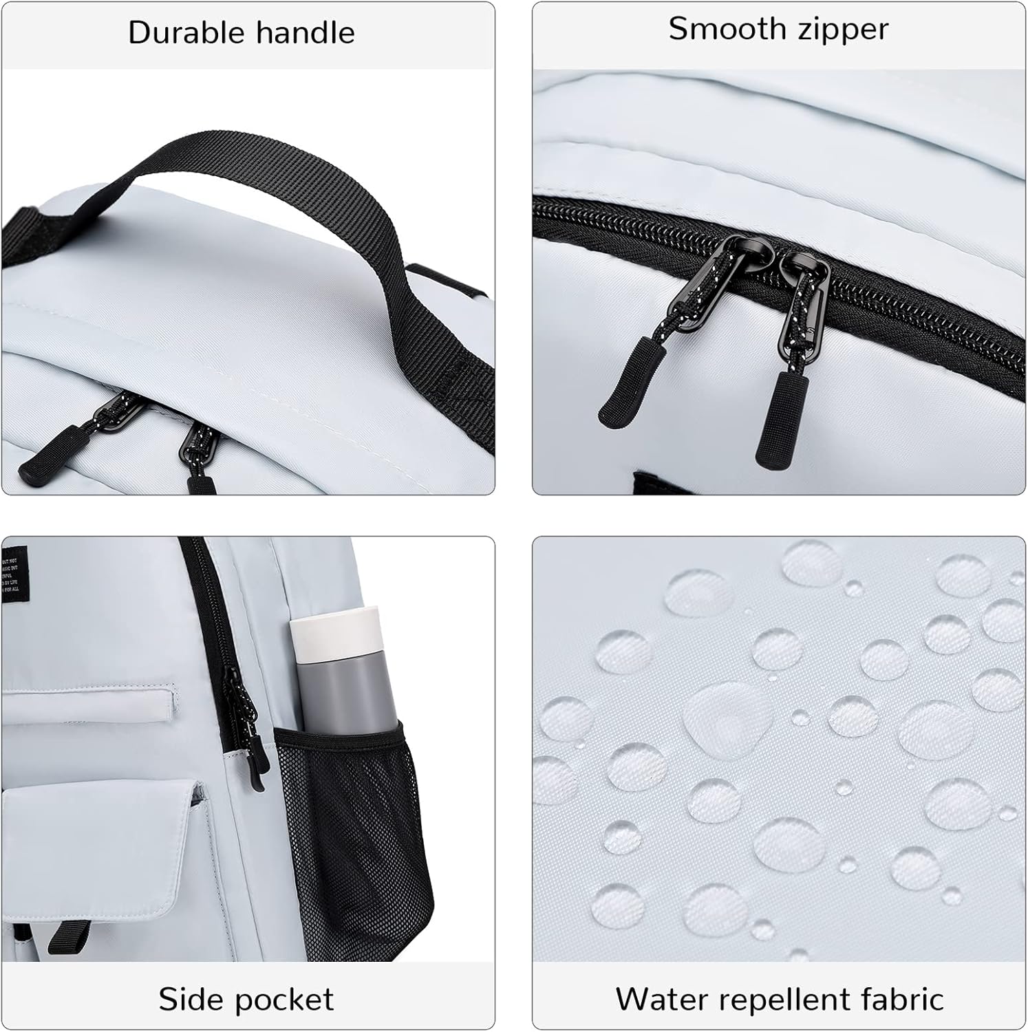 Lohol Mochila casual para hombres y mujeres, elegante mochila con compartimento para laptop de 15 pulgadas para la escuela, el trabajo o los viajes,