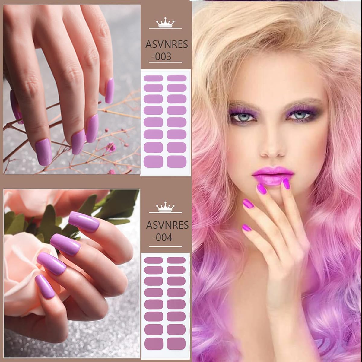 Tiras de uñas completas para decoración de Halloween, 8 unidades que brillan en la oscuridad, calcomanías de esmalte de uñas sólidas para