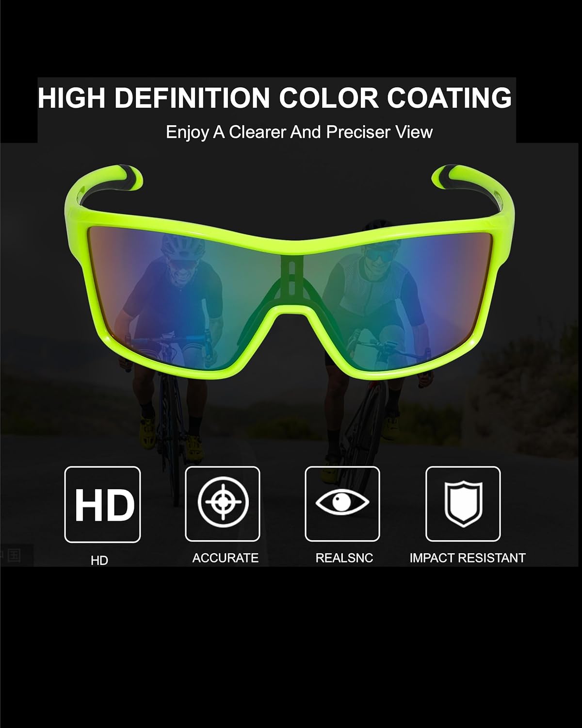 Gafas de sol de ciclismo para hombres y mujeres, deportes al aire libre, correr, ciclismo, pesca, conducción