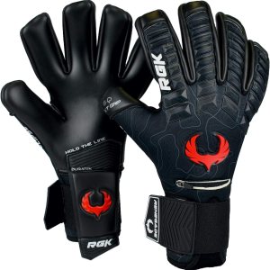 Renegade GK Eclipse – Guantes profesionales de portero de fútbol con protector microbiano (tallas 6-12, nivel 5) Pro-Tek Fingersave y agarre de Renegade GK Eclipse – Guantes profesionales de portero de fútbol con protector microbiano (tallas 6-12, nivel 5) Pro-Tek Fingersave y agarre de