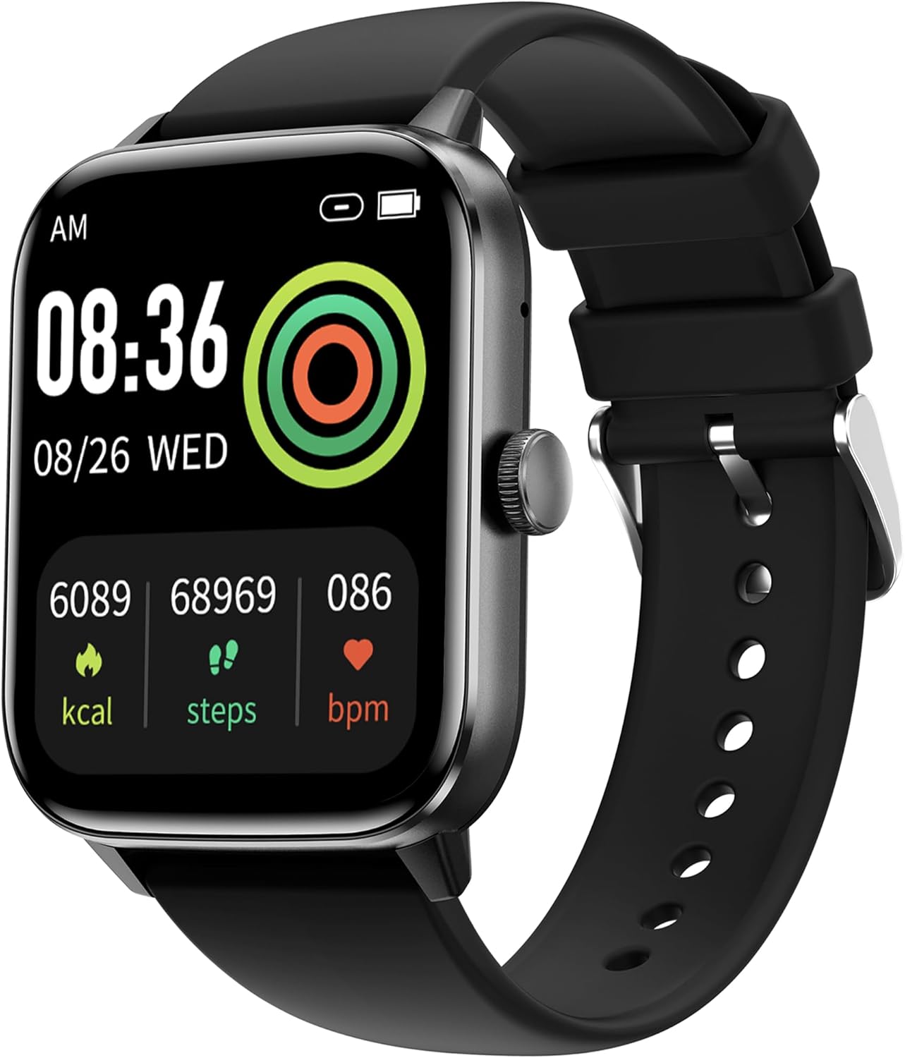 Smart Watches for Men Women, 2023 Newest 1.91 Inch Fitness Tracker, Heart RateSleep MonitorPedometerCalories, Multiple Sports Modes, Waterproof