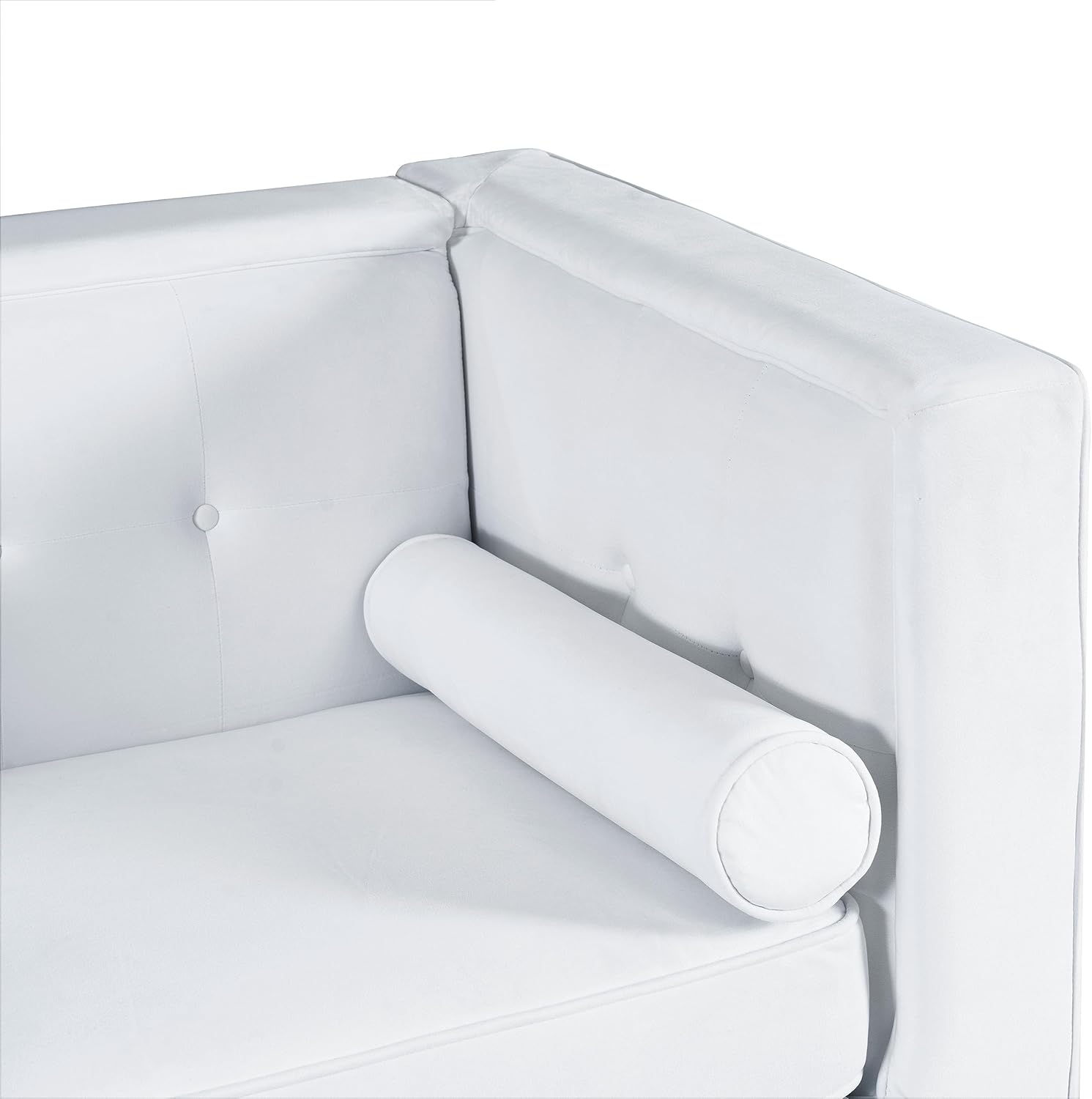Naomi Home Tuxedo – Sofá de dos plazas pequeño moderno para sala de estar, sofá de mediados de siglo, muebles para espacios pequeños, cojín