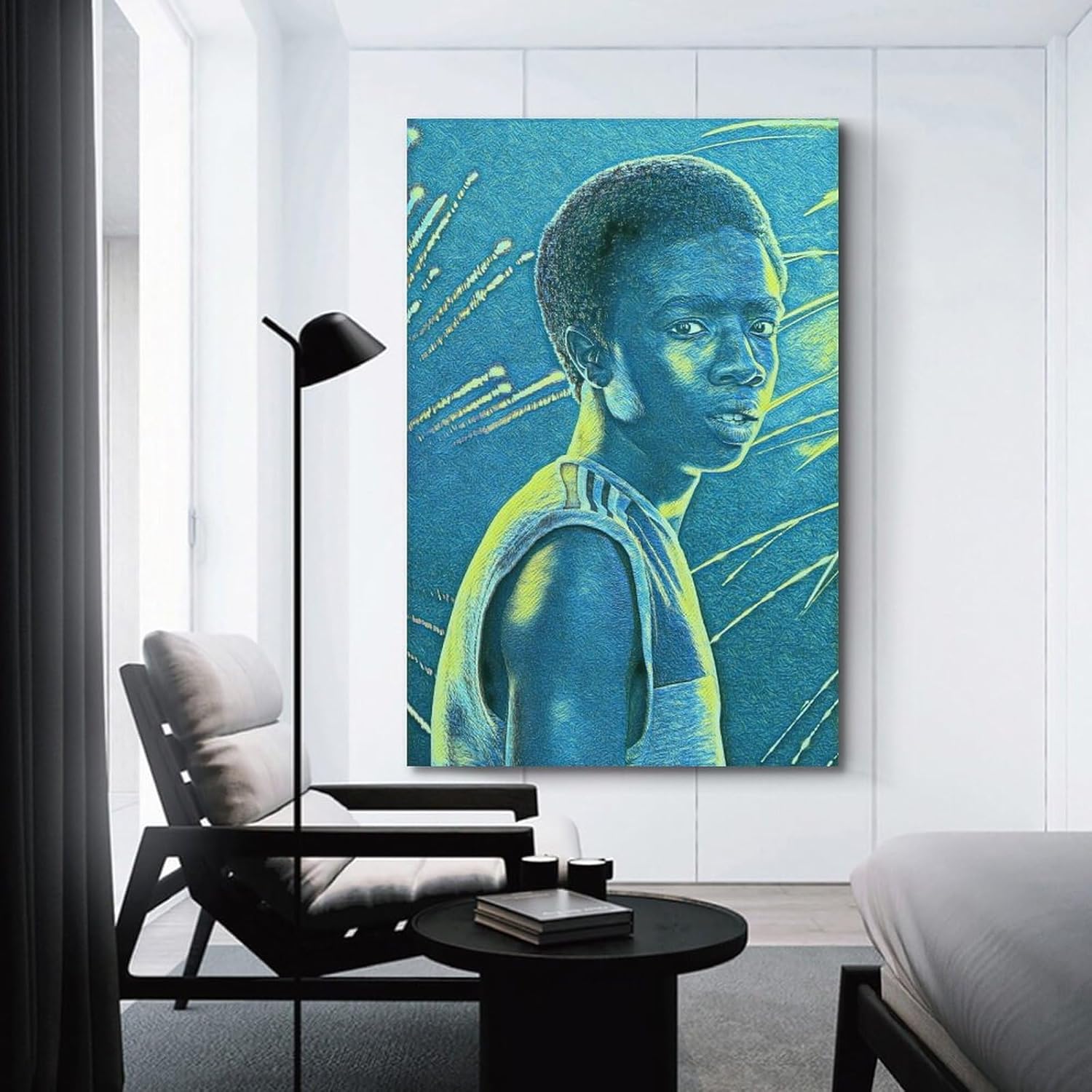 Caleb McLaughlin -Lucas Sinclair Modern Canvas Painting Wall Art for Living Room Bedroom Bathroom Office Home Decor 08x12inch(20x30cm) Unframe-style