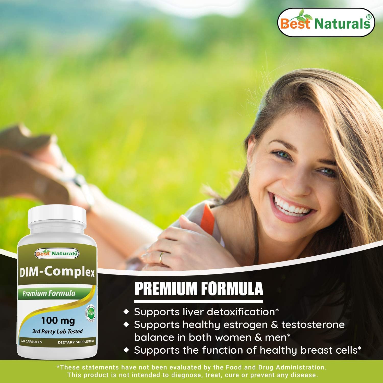 Best Naturals DIM Complex 100 mg 120 cápsulas (120 unidades (paquete de 2))