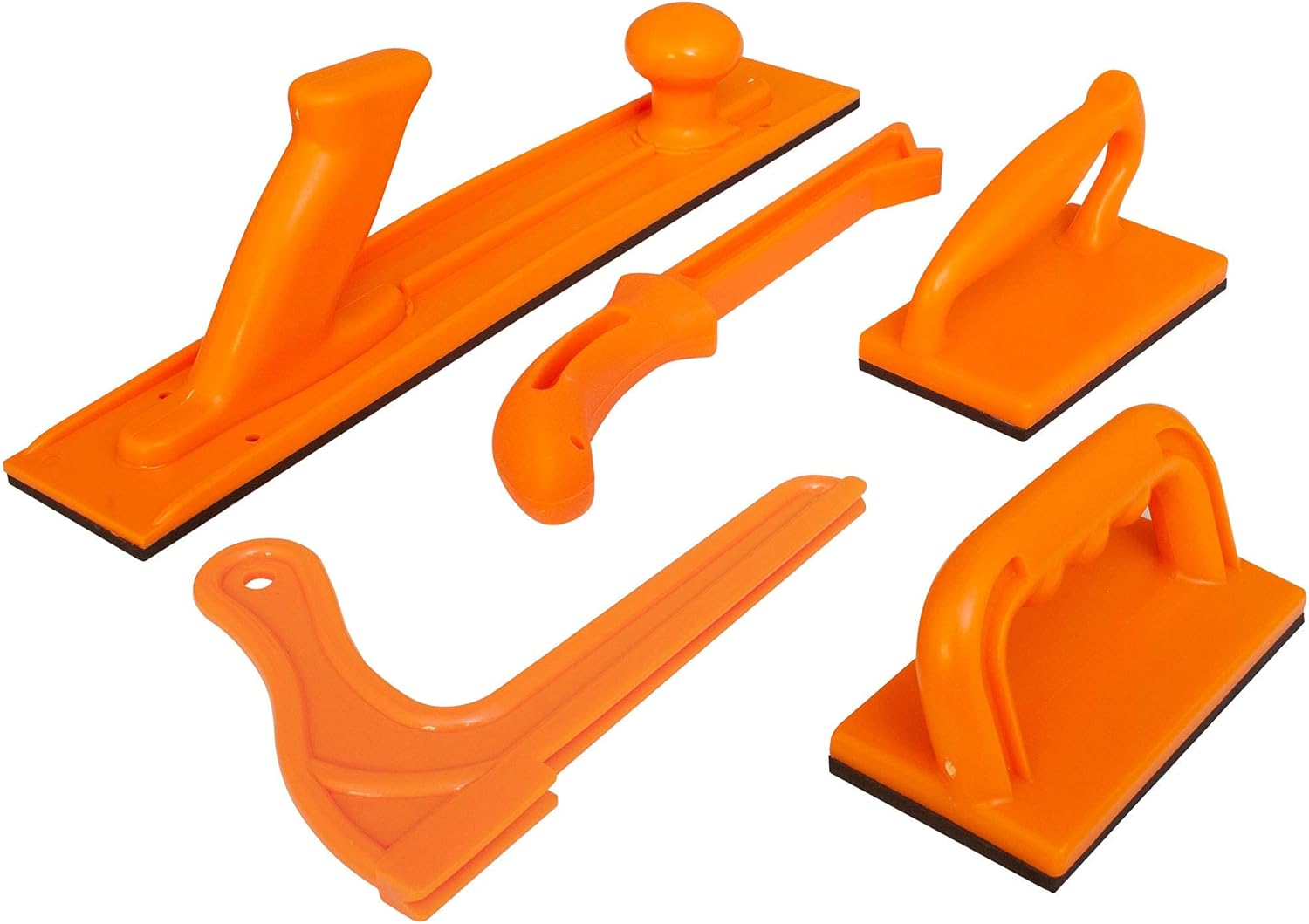 Kit de seguridad de 5 piezas y 2 bloques de empuje de agarre Gator ideales para carpinteros para uso en sierras de mesa, mesas de enrutador, juntas