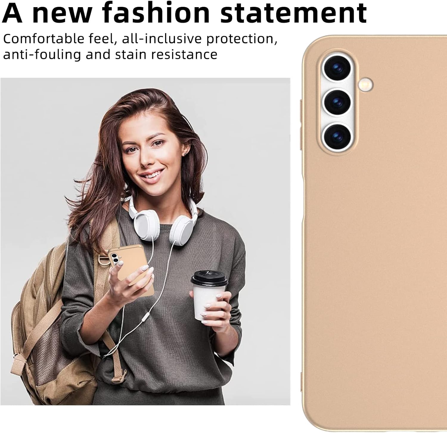 X-level Funda para Samsung Galaxy A14 5G Slim Fit Soft TPU Super Ultra Thin Serie Guardian A14 5G cubierta trasera del teléfono protector ligero