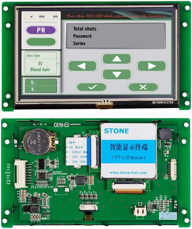 SCBRHMI Inteligente 5 pulgadas TFT LCD módulo HMI pantalla táctil con programa + USB para Arduino ESP32 ESP8266 STM32 Mega UNO RPI soporte vídeo