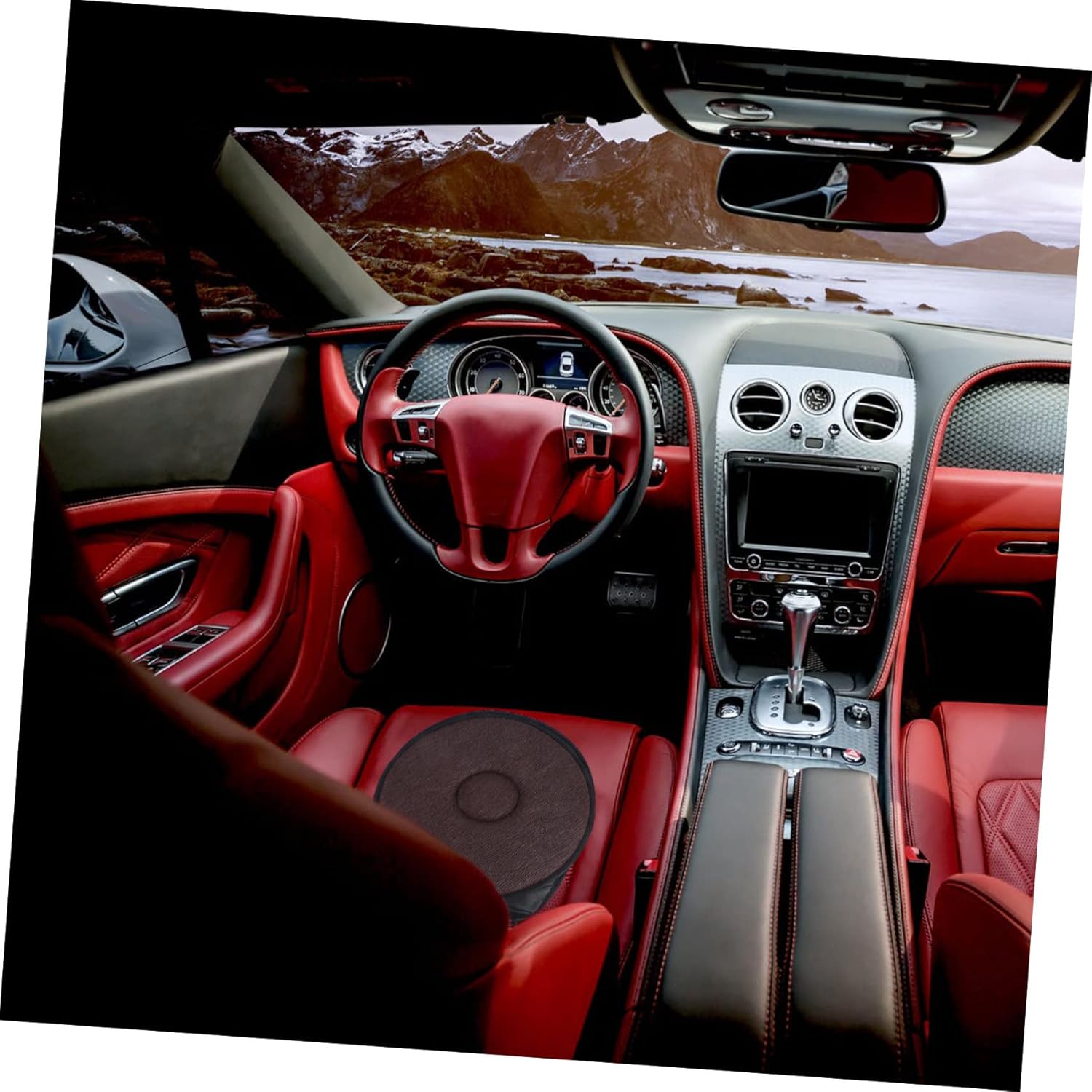 Homoyoyo Protector de asiento de coche 360 cojín giratorio para asiento de automóvil, cojín giratorio para asiento de automóvil, cojín de asiento de