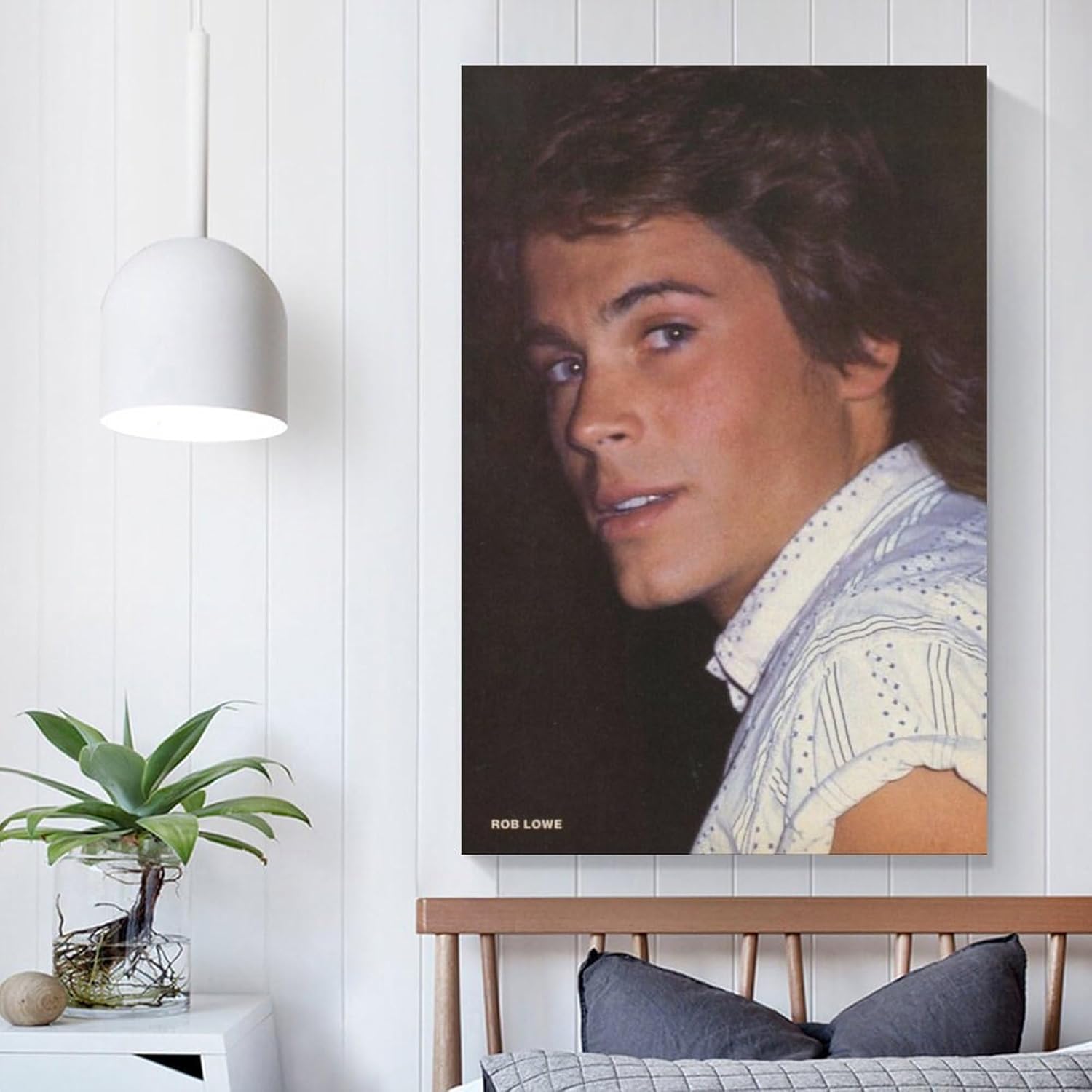 Pósteres artísticos de Rob Lowe de actores masculinos estadounidenses, impresión artística de pared, pintura fotográfica, cuadro colgante,