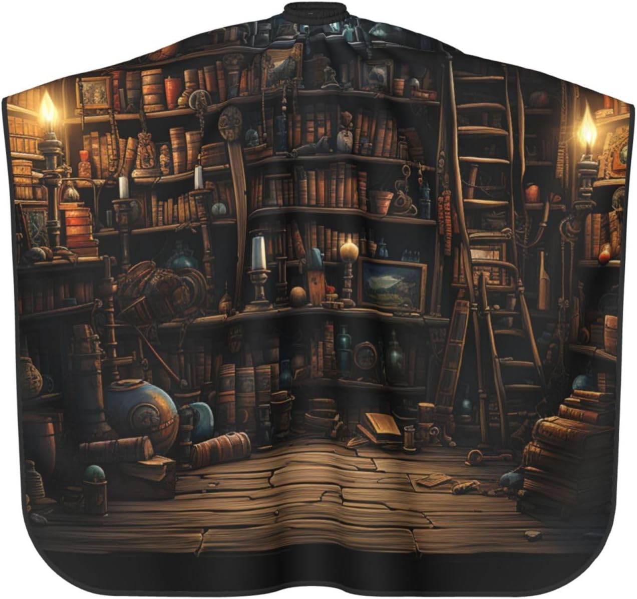 Ancient bookshelf Magic old dark Barber Cape for Men Professional Hairdressing Cutting Salon Cape Hair Styling Cape