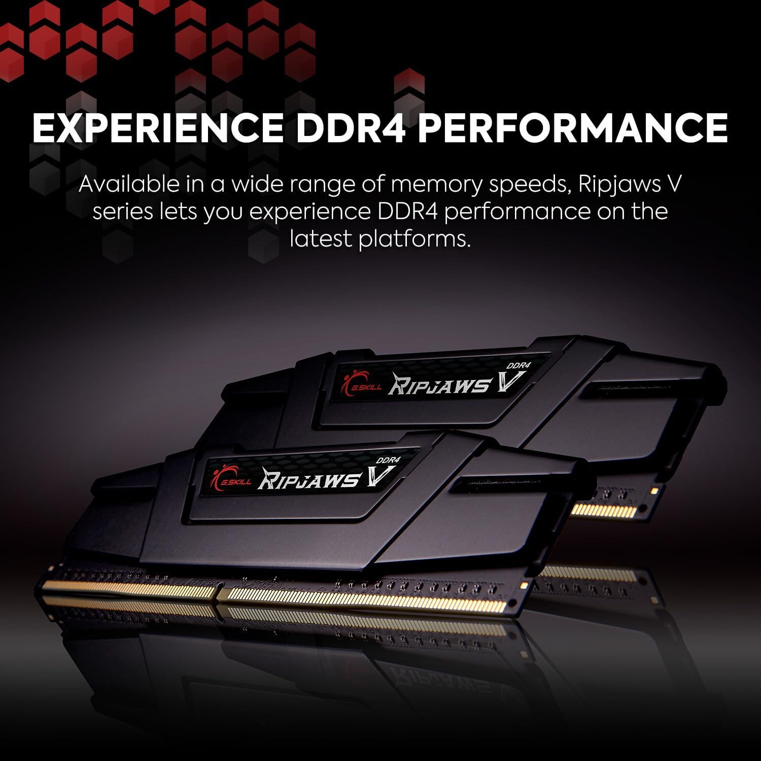 G.SKILL Ripjaws Serie V (Intel XMP) DDR4 RAM 128 GB (4 x 32 GB) 3200MTs CL16-18-18-38 1.35V Memoria de computadora de escritorio UDIMM – Negro