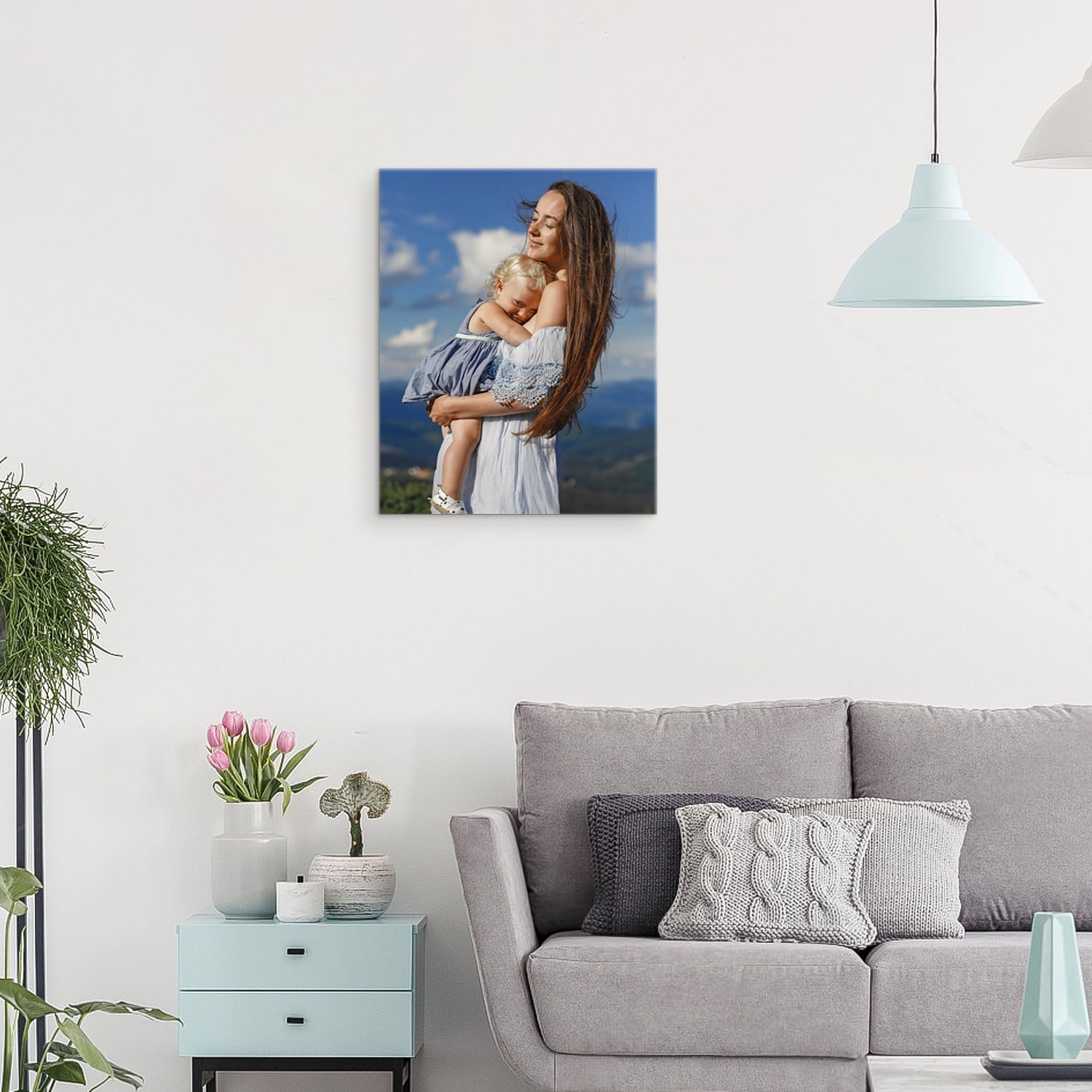 Lienzo enmarcado personalizado con tus fotos, impresiones fotográficas personalizadas sobre lienzo, arte de pared para decoración del hogar,