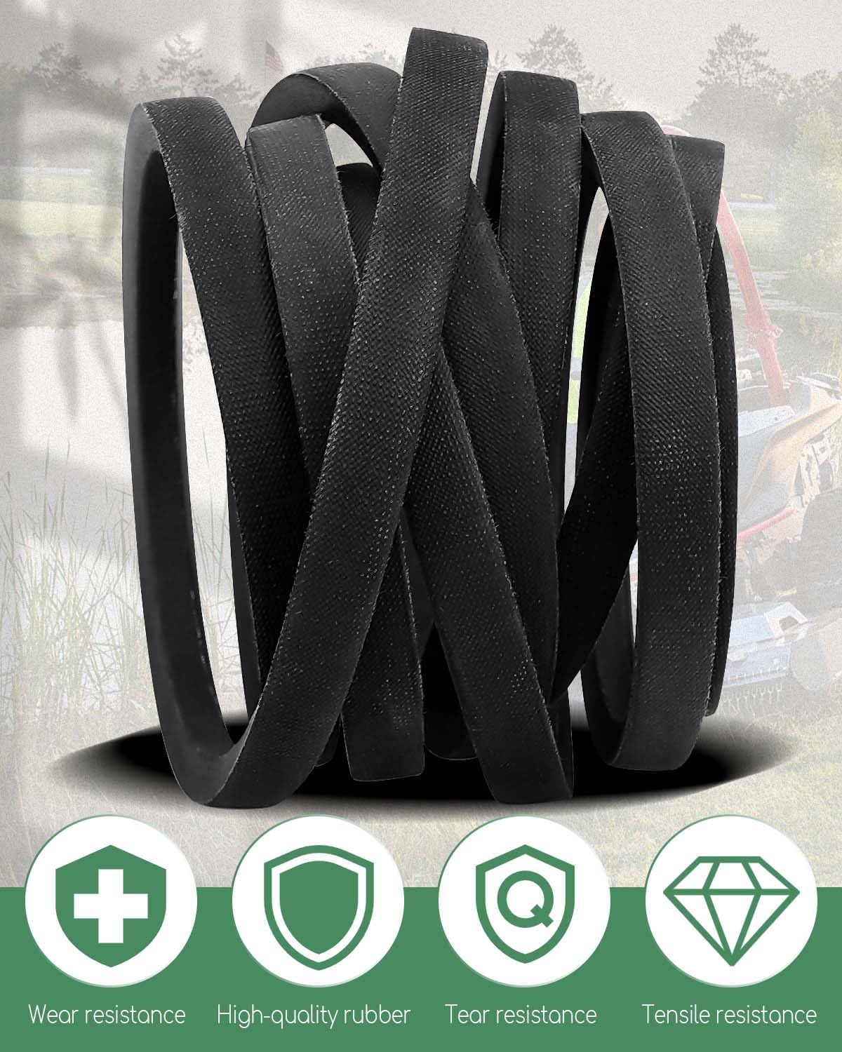 Cinturón de cubierta de 58″ x 182 12″ apto para John Deere Z915B Z925M EFI Z930R Z960R ZTrak cortacésped, correa de transmisión de repuesto TCU30356