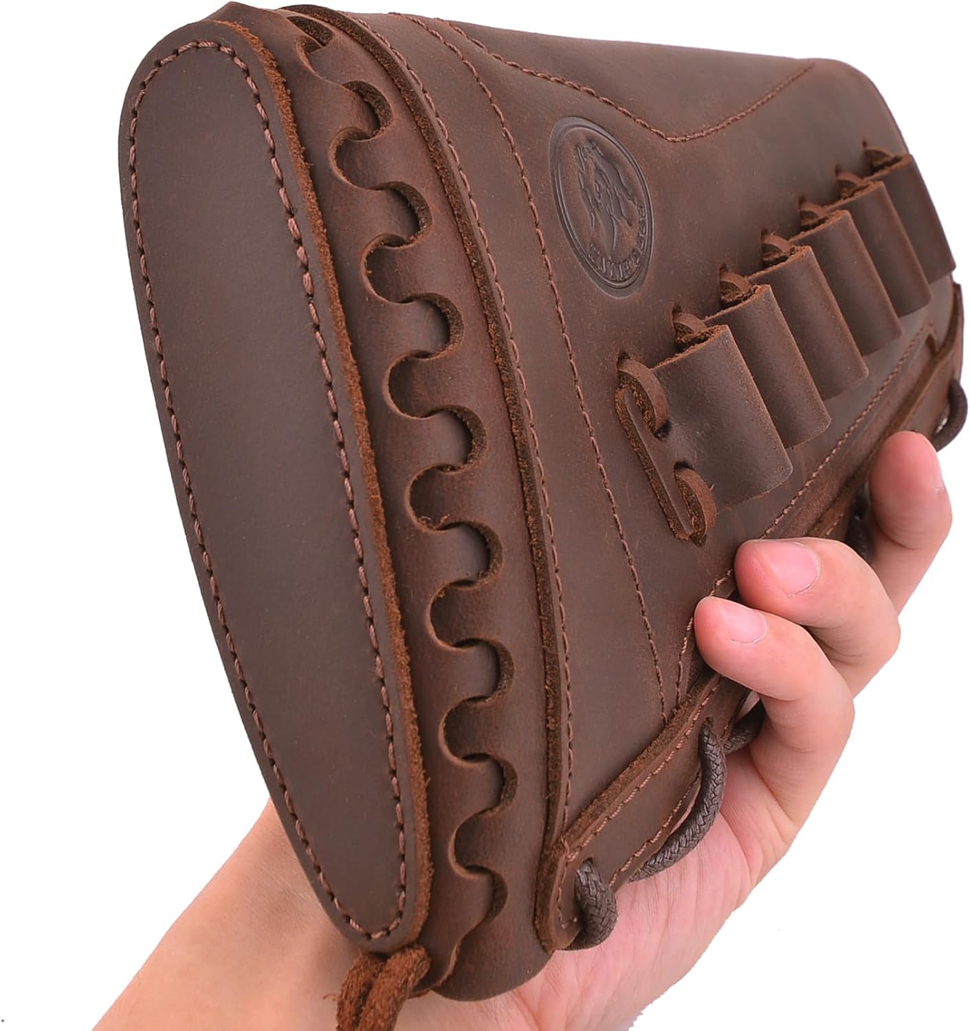 Funda de cuero para rifle con eslinga de pistola de fósforo, soporte de carcasa de almohadilla de retroceso de escopeta de lona con correa de caza