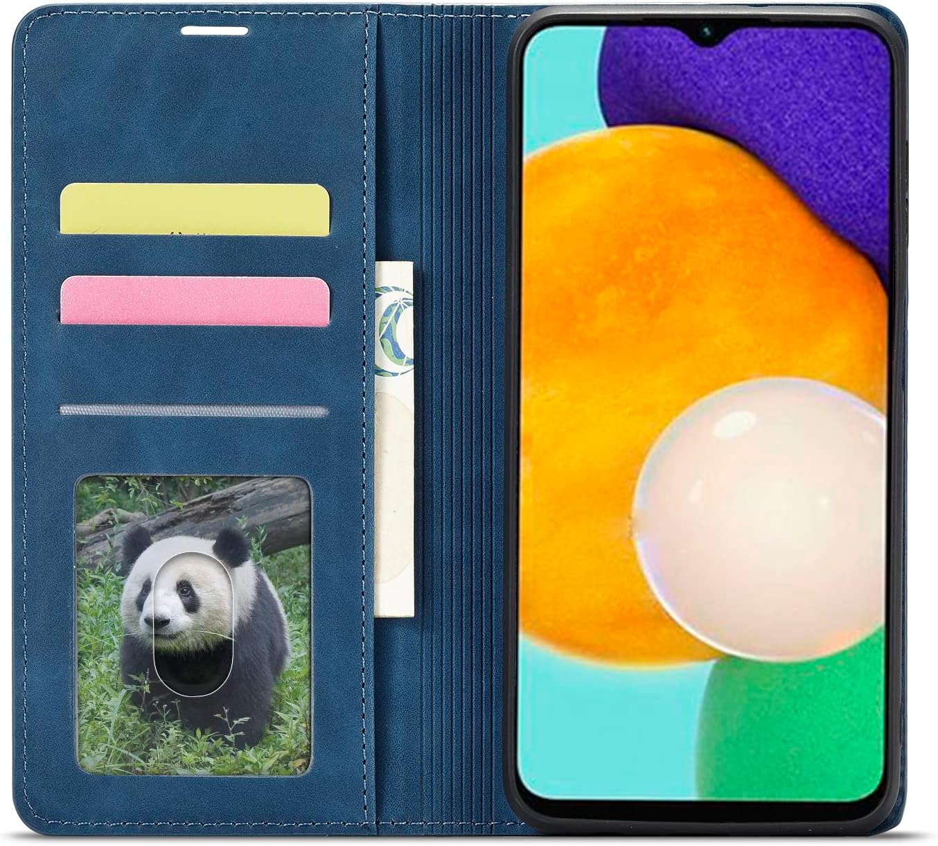 EYZUTAK Funda de cuero PU premium con tapa para Samsung Galaxy A54 5G, cierre magnético, funda protectora con función atril, ranura para tarjeta en