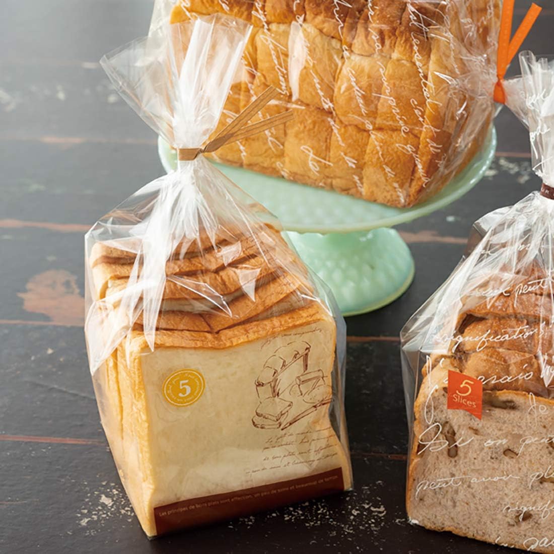 Heads BF-PA Brown French IPP Bread Bags – 1 Loaf (100 Pieces), Brown, W 4.9 x H 15.4 x D 4.7 inches (125 x 390 x 120 mm), Set of 100