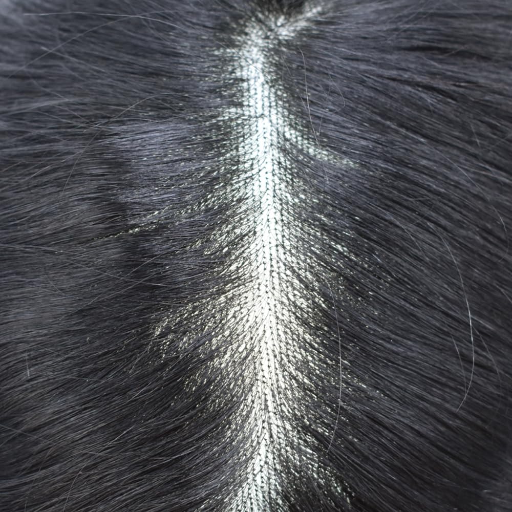 Pieza de cabello para hombre, cabello humano real, suave, fino, mono, tupé para hombres, línea capilar natural, unidades de sistema de piezas de
