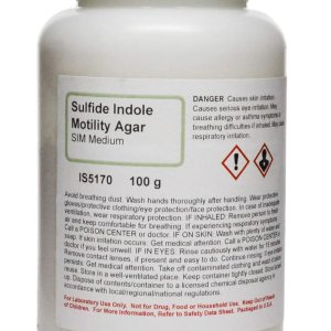 Innovating Science Sulfuro indolo motilidad (SIM) medio diferencial, 3.53 oz Innovating Science Sulfuro indolo motilidad (SIM) medio diferencial, 3.53 oz