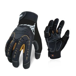 Vgo – 3 pares de guantes sintéticos para protección de impactos, para mecánicos y perforadores, alta destreza, reduce vibraciones, compatibilidad Vgo – 3 pares de guantes sintéticos para protección de impactos, para mecánicos y perforadores, alta destreza, reduce vibraciones, compatibilidad