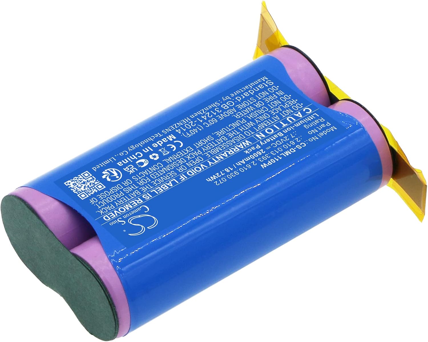 FYIOGXG Cameron Sino – Batería para DREMEL 1100-25, 1100LI, Driver 1120, Stylus 1100 PN DREMEL 2.610.013.393, 2.610.930.072 2600mAh  18.72Wh