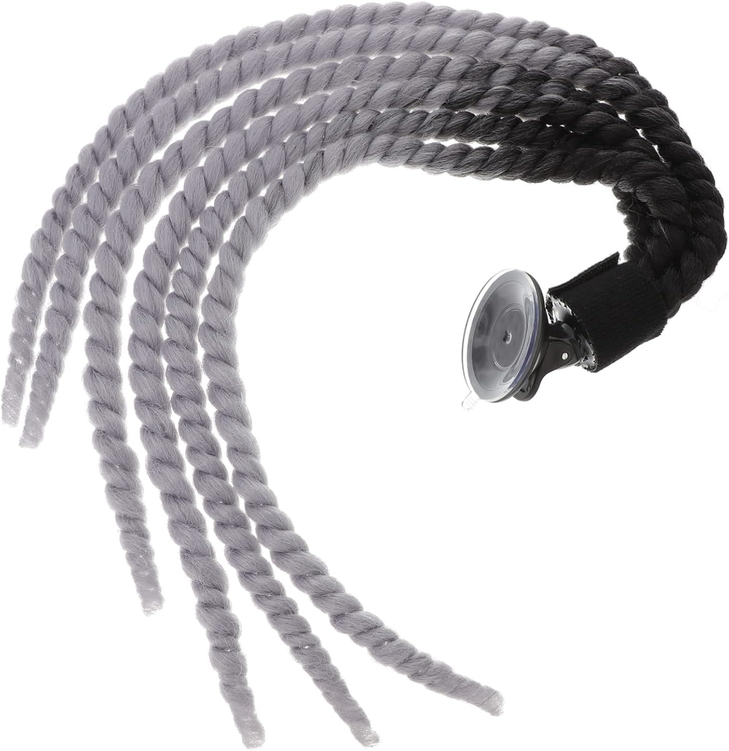 Casco de rastas para cola de caballo, casco de esquí, pelucas para mujer, casco Hong, coletas azules, accesorio para casco de motocicleta, peluca