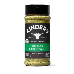 Kinder’s Sal orgánica de ajo mantecoso, condimento de calidad premium, sin MSG, certificado orgánico por USDA, 10 onzas Kinder’s Sal orgánica de ajo mantecoso, condimento de calidad premium, sin MSG, certificado orgánico por USDA, 10 onzas