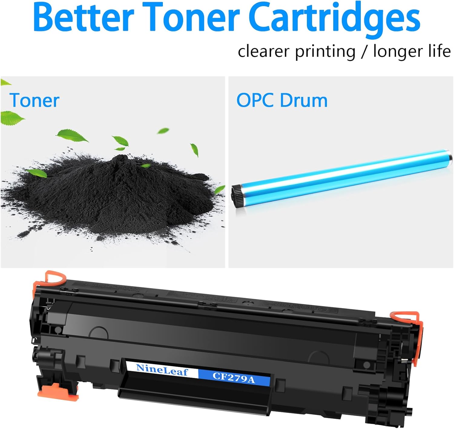 NineLeaf Cartucho de tóner de repuesto compatible para HP 79A CF279A para usar en impresoras Laser Jet Pro MFP M26nw M12w M12a MFP M26a MFP M26w