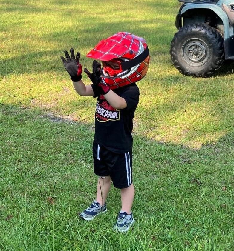 TCT-MOTORPARTS DOT – Casco de motocross ATV para niños y jóvenes, casco de cara completa