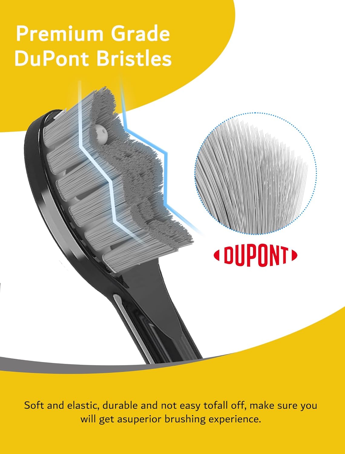 Cabezales de cepillo de repuesto para cepillo de dientes Waterpik Sonic-Fusion 2.0, cabezal de cepillo de dientes tamaño completo con tapas y anillo