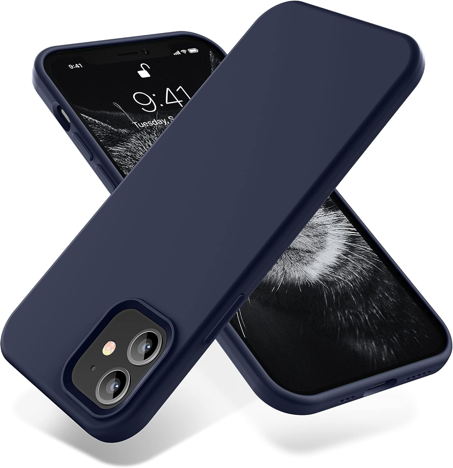 OTOFLY – Carcasa para iPhone 12 y iPhone 12 Pro de 6.1 pulgadas (2020), serie sedosa y suave al tacto Suave silicona líquida de alta calidad,