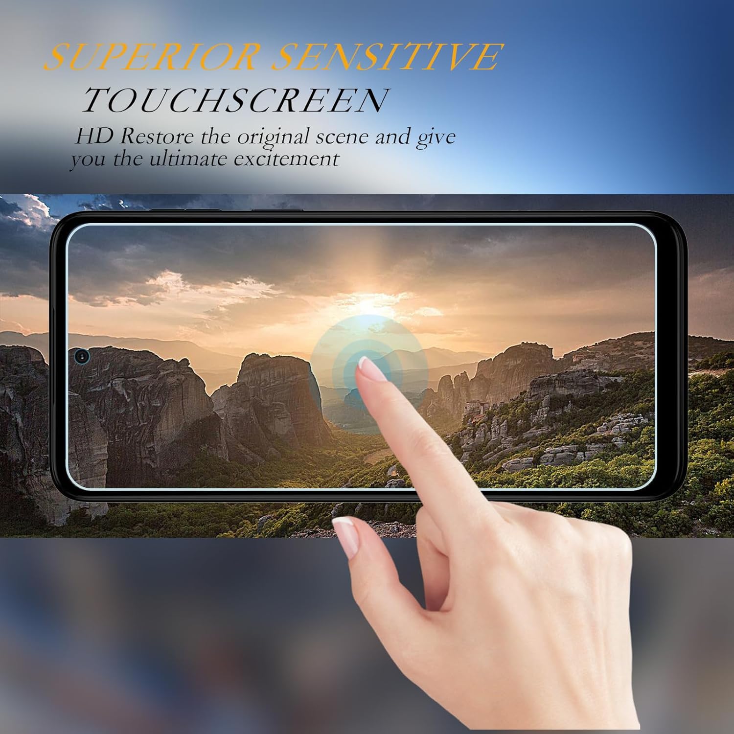 WJMAN Paquete de 3 protectores de pantalla para Moto G 5G 2023 no compatible con la versión 20212022 Película protectora de vidrio templado, dureza