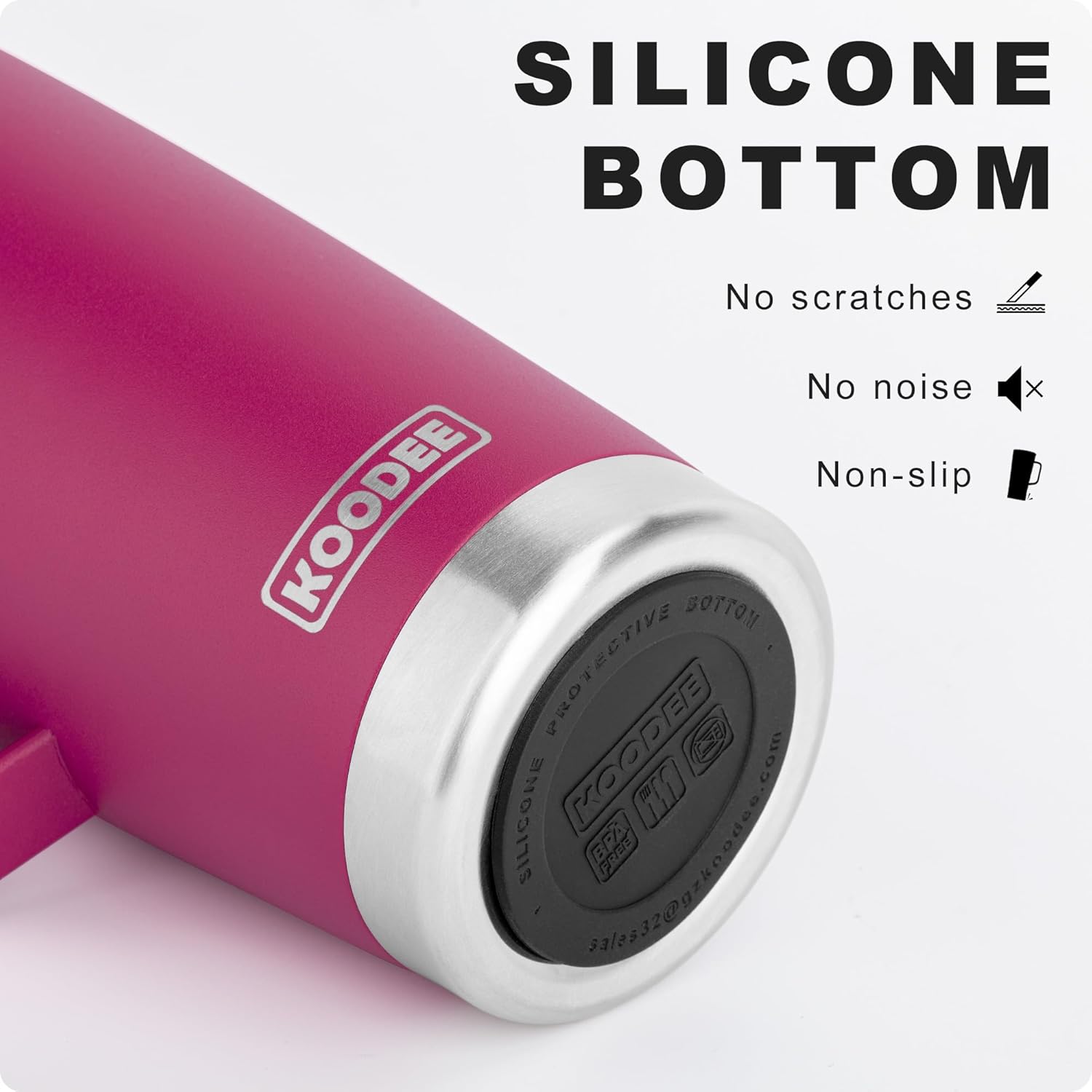 koodee Taza de café de viaje con tapa, taza de café aislada de 20 onzas de acero inoxidable de doble pared para camping, taza de café a prueba de