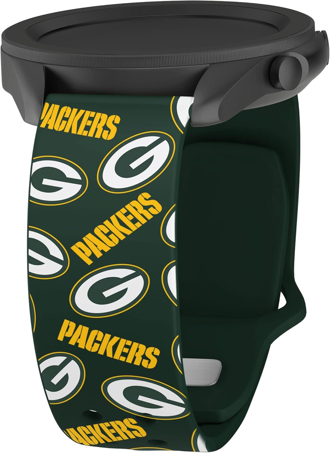Game Time Green Bay Packers – Correa de reloj HD de cambio rápido compatible con Samsung y más