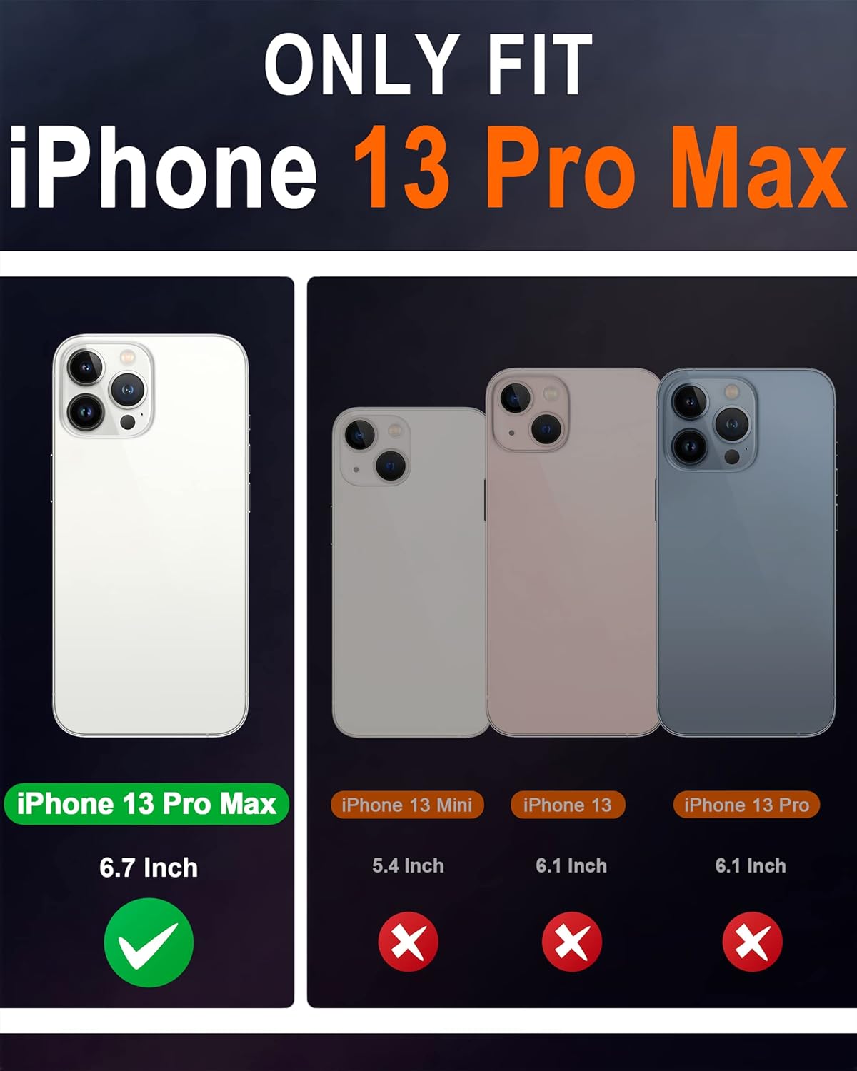SHIELDON Funda para iPhone 13 Pro Max 5G, de piel auténtica, funda magnética a prueba de golpes, soporte RFID para tarjetas de crédito compatible
