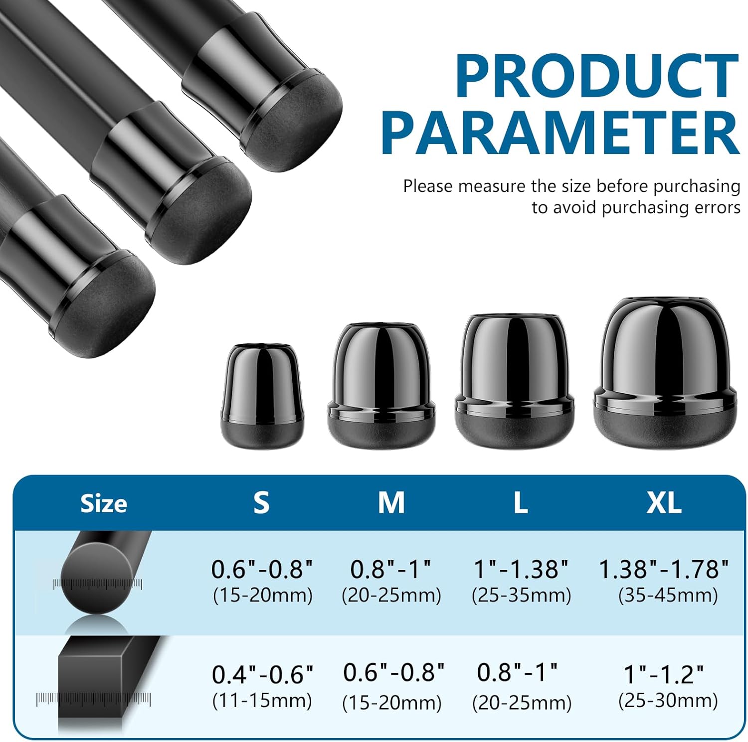 16 protectores de suelo para patas de silla, redondos, de silicona, para suelos de madera dura, almohadillas de muebles con parte inferior de