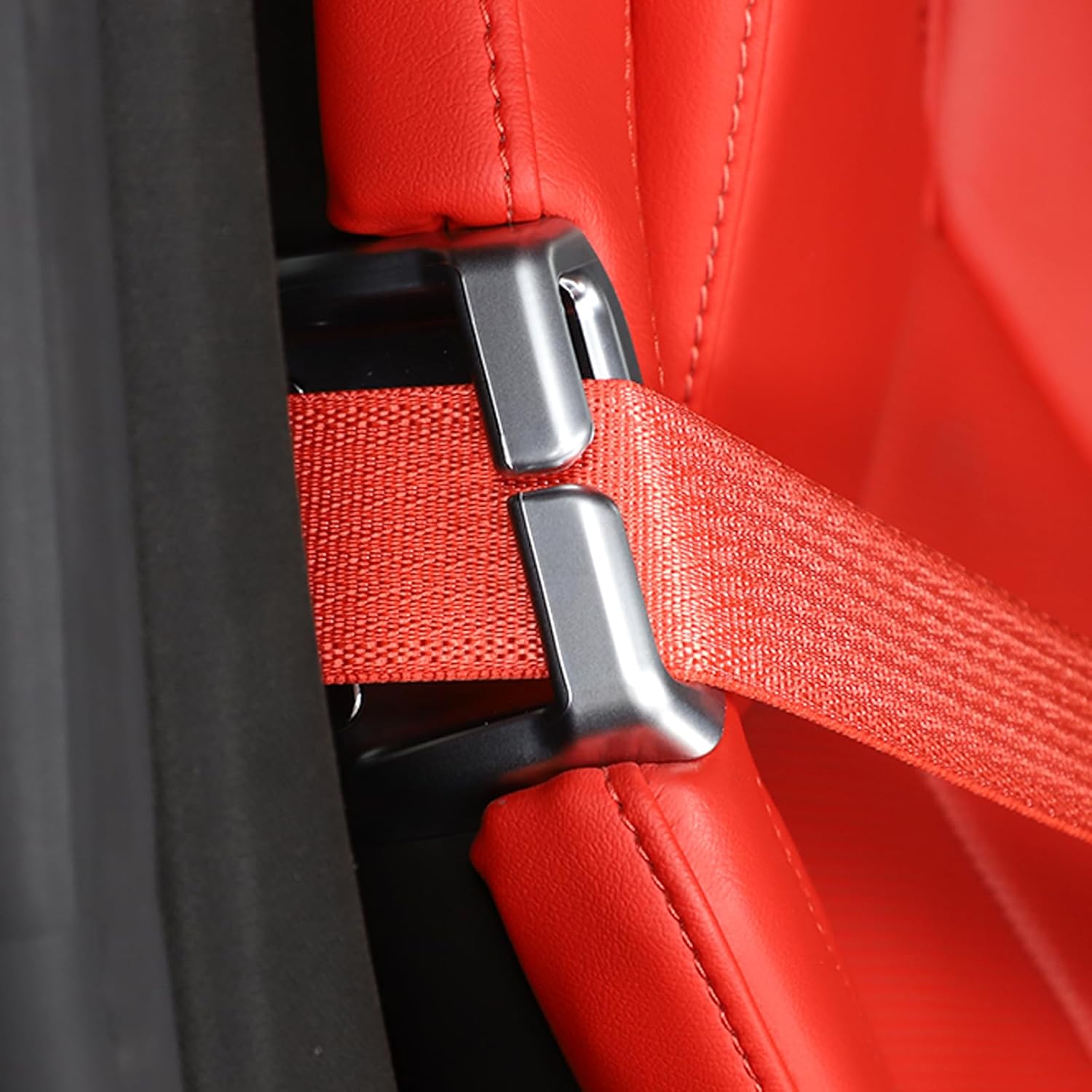 1 par de trabillas de repuesto para cinturón de seguridad compatibles con Chevrolet Corvette C8 2020-2023, guía de cinturón de seguridad