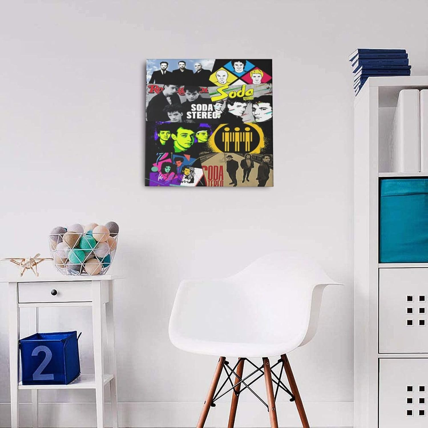 IsjHLAMr Soda Rock Band Decoración Estéreo Pintura Arte de Pared Para Biblioteca Gimnasio Decoración Moderna Listo Para Colgar Decoración Decoración