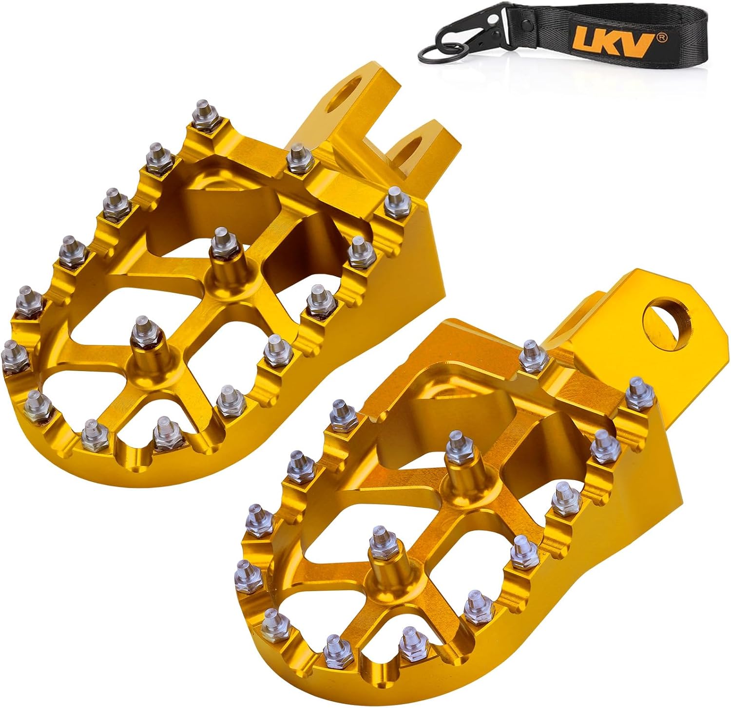 LKV Estriberas de motocicleta para motocross, pedal compatible con SUZUKI DRZ400 DRZ400E DRZ400S DRZ400SM RM125 RM250 RM250Z RMX250