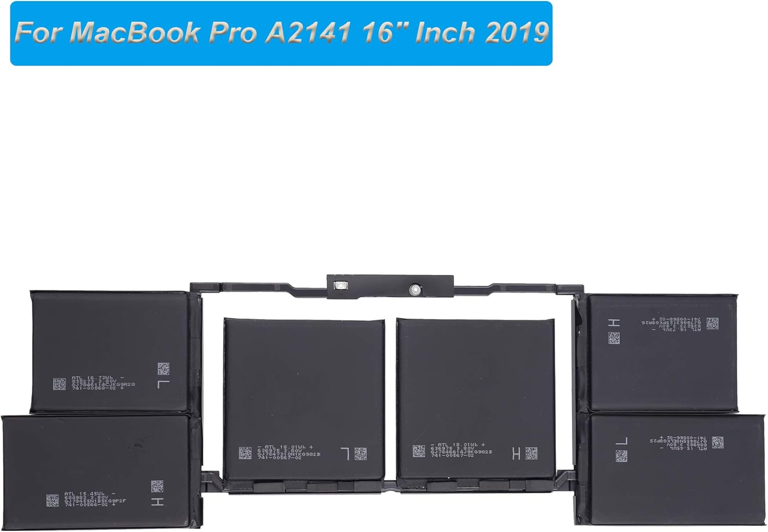Batería de repuesto A2113 compatible con MacBook Pro A2141 de 16 pulgadas 2019 610-00533 con herramientas
