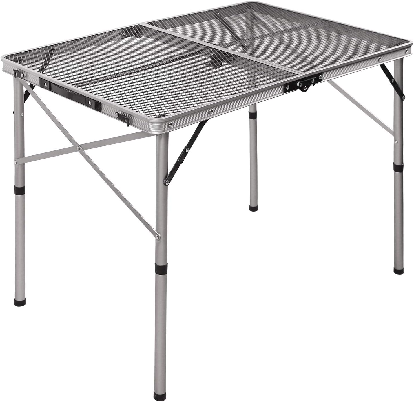 Redcamp – Mesa plegable portátil para parrilla para acampar, mesa ligera de metal de aluminio para cocinar al aire libre, asado, picnic, fácil de