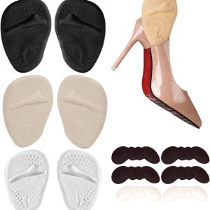 Paquete de 6 almohadillas antideslizantes para pies, almohadillas metatarsianas para mujeres y hombres (12 cojines de bola de pie para talones), los Paquete de 6 almohadillas antideslizantes para pies, almohadillas metatarsianas para mujeres y hombres (12 cojines de bola de pie para talones), los