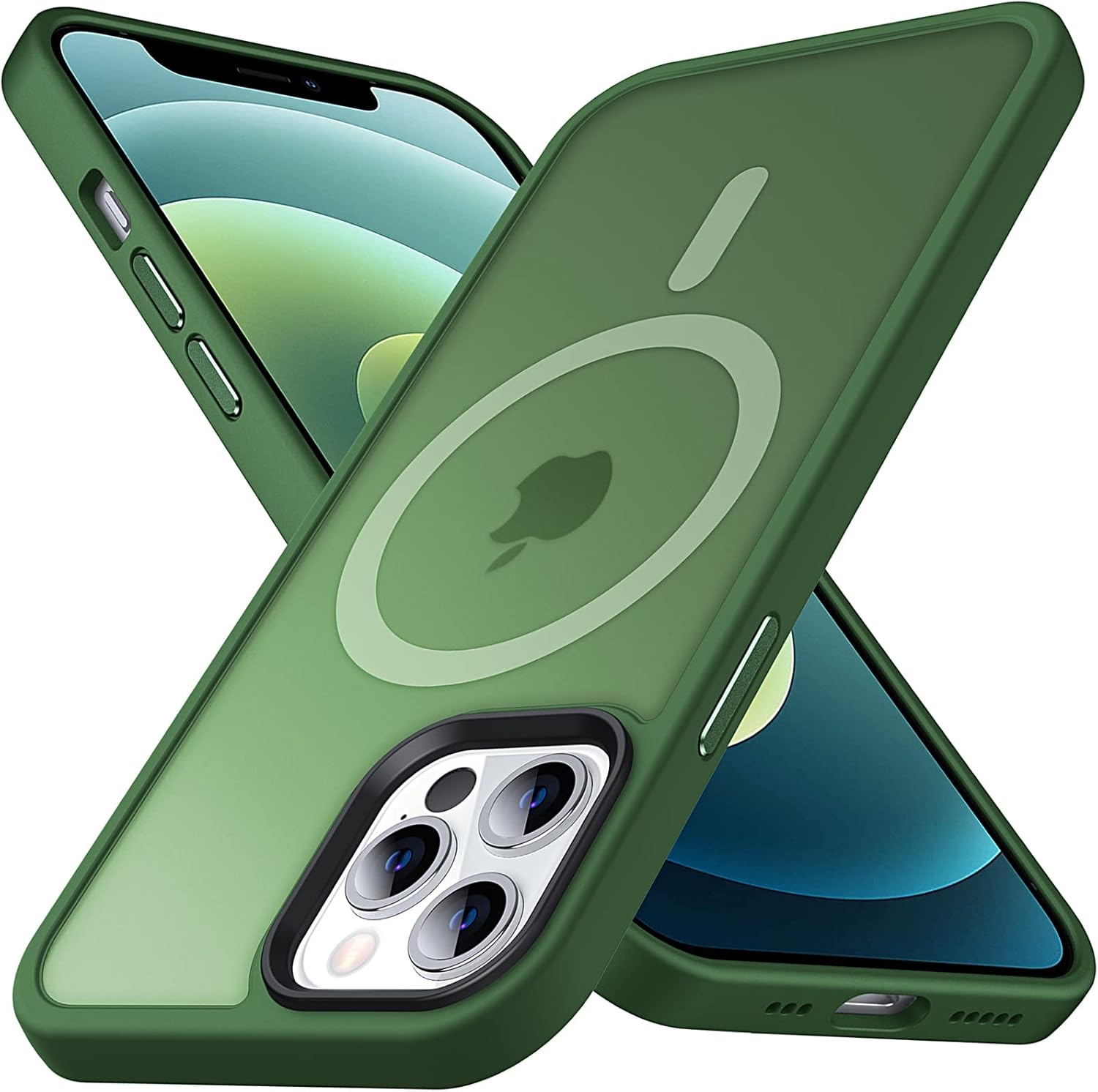 Anqrp Funda diseñada para iPhone 1212 Pro, compatible con Magsafe, funda translúcida de silicona súper suave para iPhone 12 de 6.1 pulgadas, color