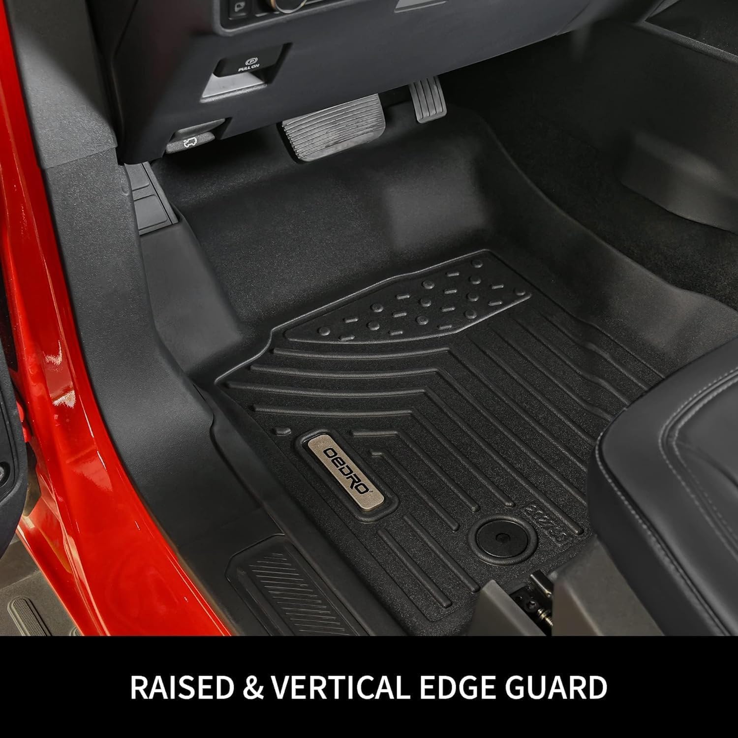 OEDRO Juego de alfombrillas para Tesla Model 3 2020-2023, de ajuste personalizado, TPE 3D, impermeables, antideslizantes, alfombrillas delanteras y