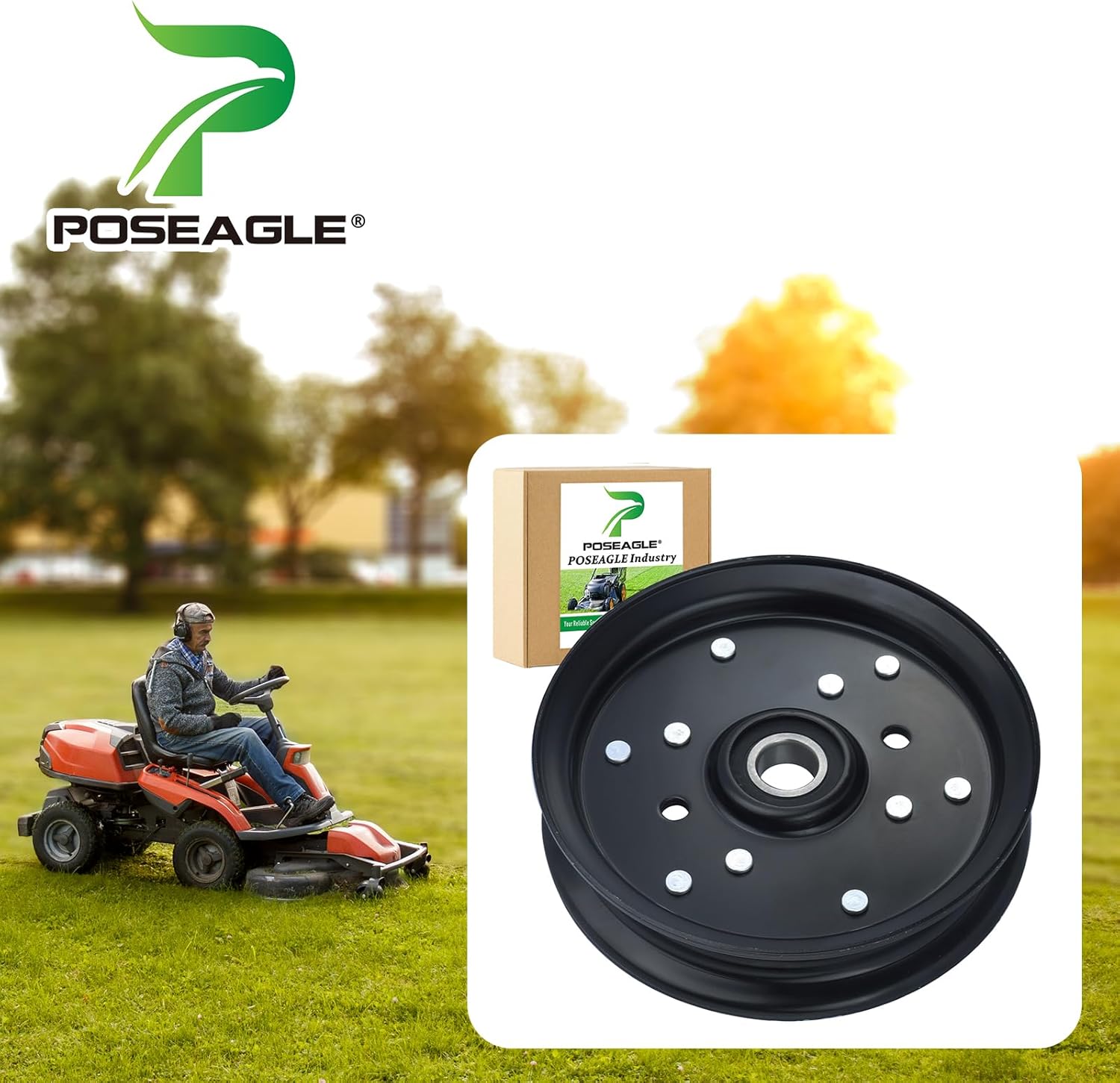 1-613098 Polea tensora reemplaza eXmarkToro 1-613098, 1613098, E613098, Hustler 781856, John Deere TCA20092, TCA19779, Oregon 78-022, 78-006